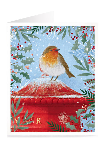 Tom Smith Boxed Christmas Cards Pack - 15 Luxury Xmas Cards with Envelopes and Seals - Recycled Eco Friendly Christmas Card Set
