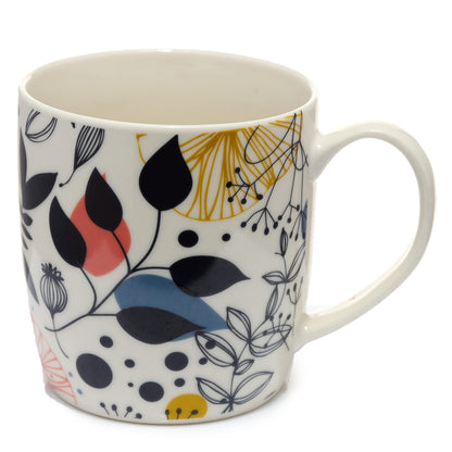 Puckator Autumn Falls, Wisewood Set of 2 Pick of the Bunch Porcelain Tea Coffee Mugs Funny Home Accessories Cute Gifts for Girlfriend Large Mugs Men Women Hot Drinks Cups Presents Secret Santa Gift