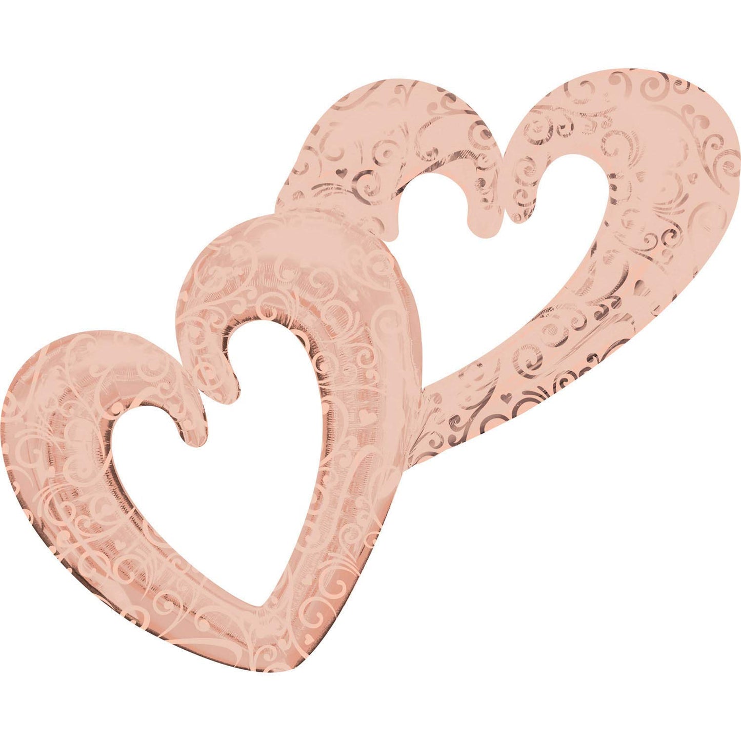 Interlocking Hearts Rose Gold - Consumer Inflated