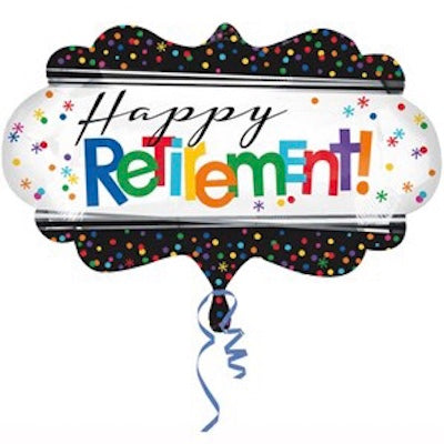 Anagram 27″ Colourful Dots Retirement Shape
