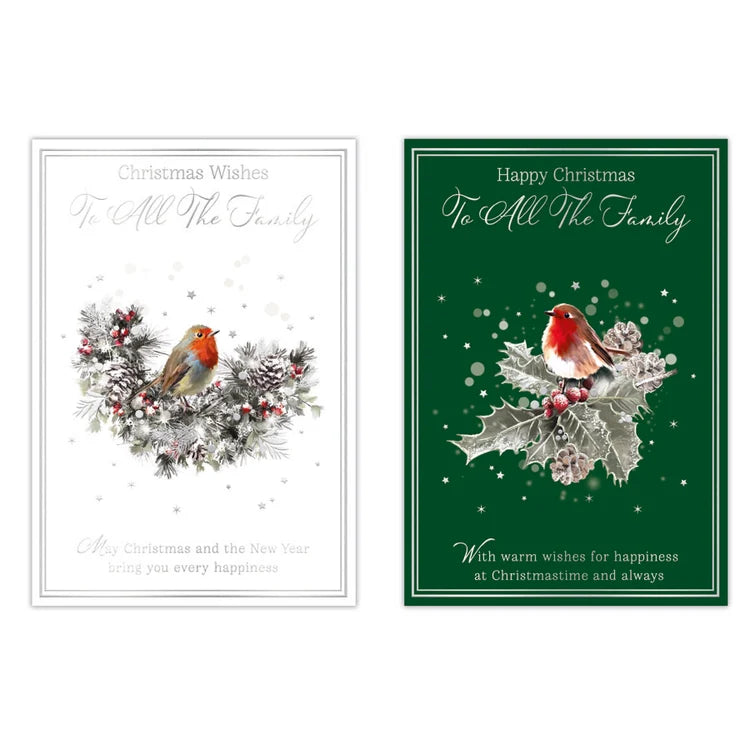 Poppyhill Christmas     card  All The Family   2 pack