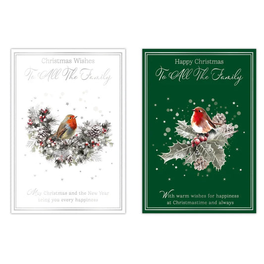 Poppyhill Christmas     card  All The Family   2 pack