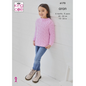 King Cole Comfort Aran Pattern – 6170 Sweater, Cardigan & Waistcoat
