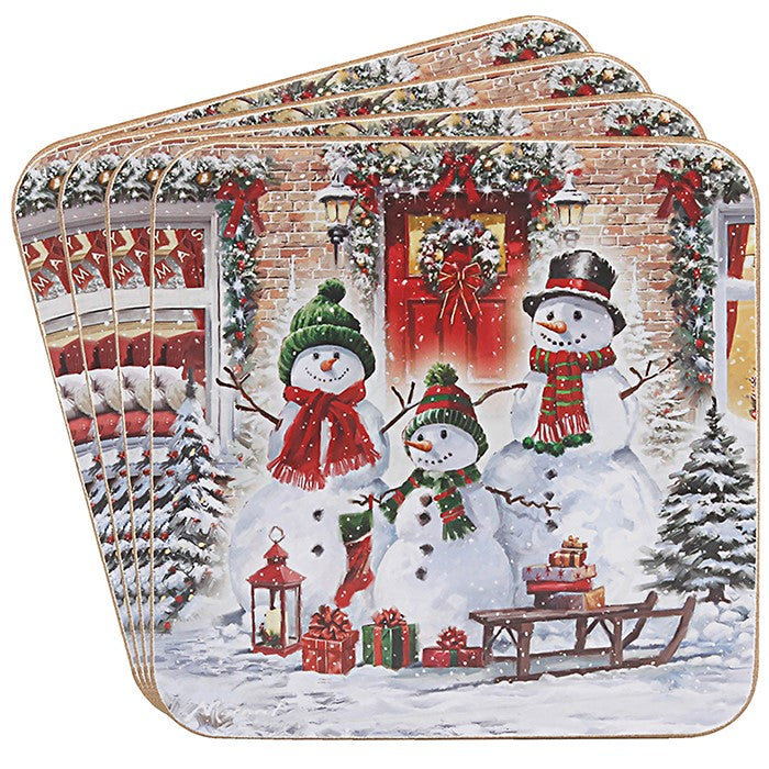 Macneil Snowmen Coaster Set of 4