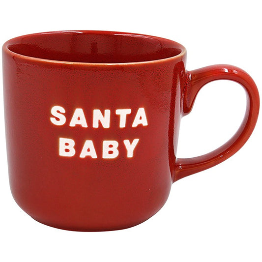 Xmas Mug Santa Baby Red