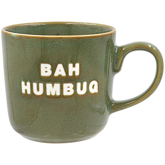 Xmas Mug Bah Humbug Green