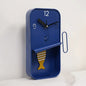 Royal Blue Sardine Tin Pendulum Wall Clock