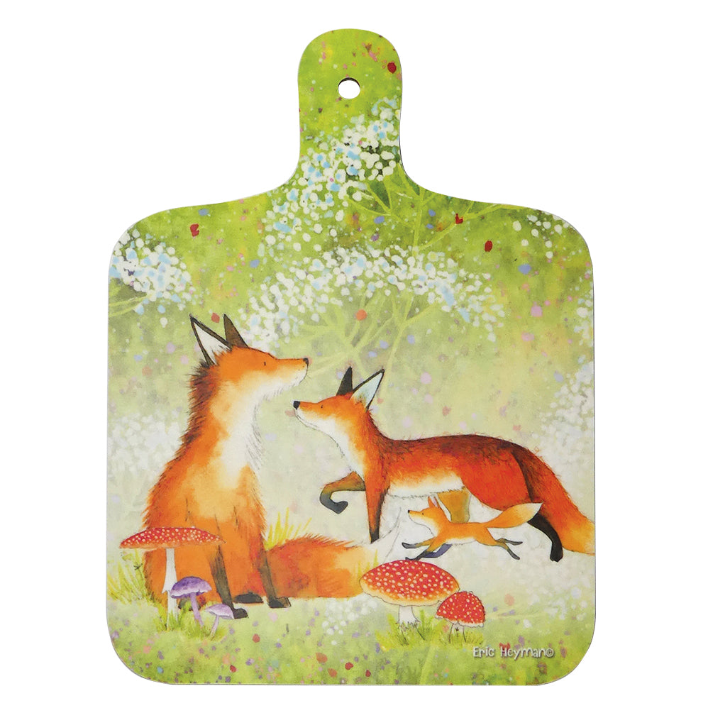 foxes Mini Kitchen Chopping/Serving Board Decorative Gift
