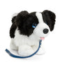 Keel Toys 30cm Signature Cuddle Puppy Dog On Lead - Border Collie