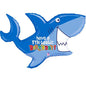 Betallic – Shape Birthday Shark Holographic – 39″