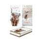 Luxury Boxed Highland Cow/Stag Christmas Cards  12    6 each designs