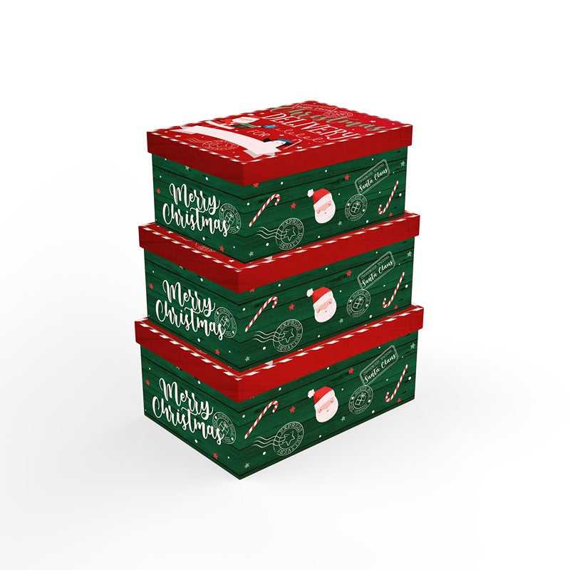 Christmas Delivery Nested Gift Boxes Set