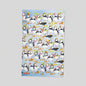 Christmas Party Puffins Tea Towel xf 10