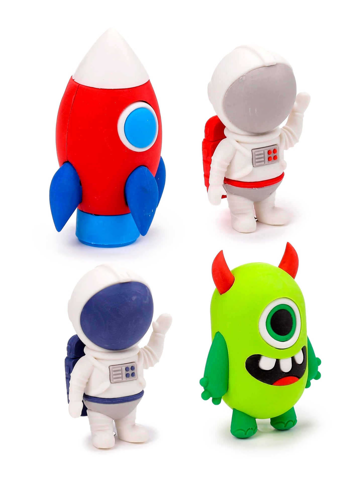 Puckator Space Cadet Eraser in a Mini Box - Rubber Erasers Stationery Set - Party Bag Fillers for Girls and Boys - Erasers Multipack - Pencil Rubbers - Cool Kids School Rubbers Starting School Gifts