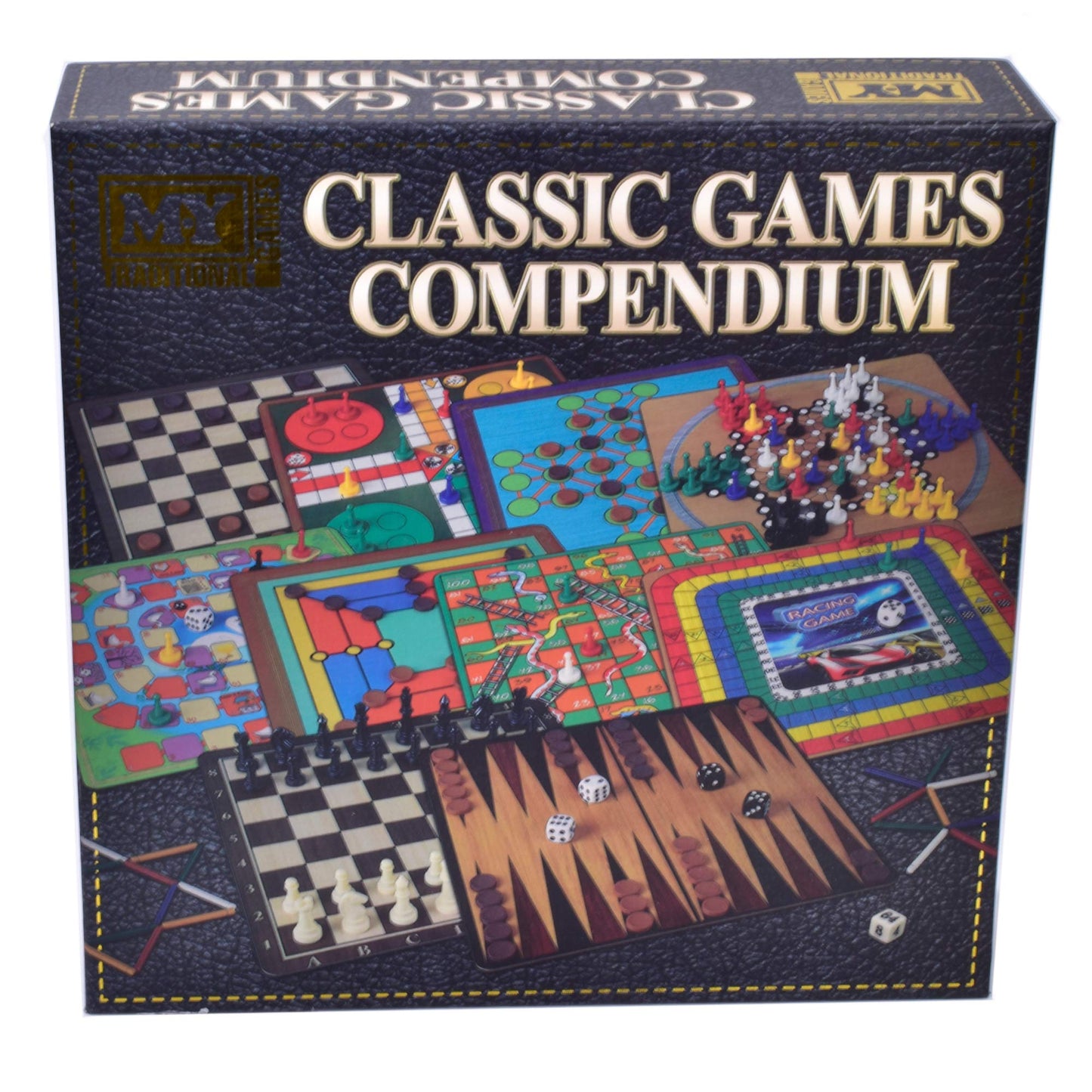 M.Y Classic Games Compendium | 100 Games Inside | Includes Chess, Ludo, Dice Games, Matchstick Puzzles And Many More!