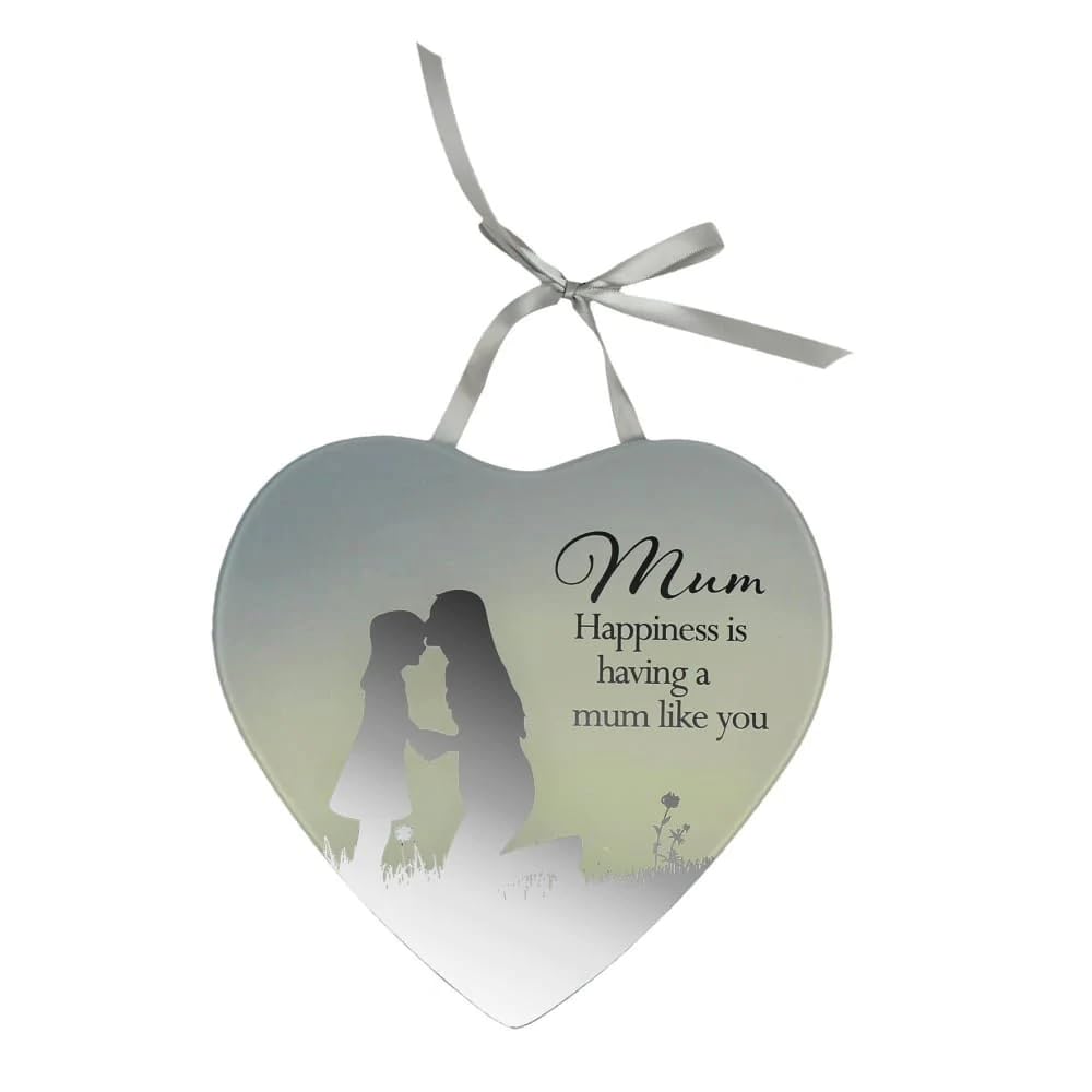 Mum Happiness is Having a Mum Like You Reflections from the Heart Mirrored Hanging Plaque