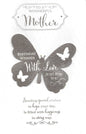 LARGE WONDERFUL MOTHER BIRTHDAY CARD***GOLDEN BUTTERFLY***7 X 11 INCHES***AG3