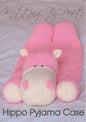 Knitting Pattern Hippo Pyjama Case