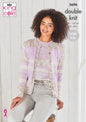 King Cole 5696 Knitting Pattern Womens Cardigan and Sweater in Fjord DK