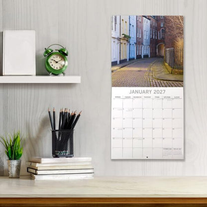 TGSC | Hull 2027 Square Wall Calendar, 16-Month Family Planner Organiser Calendar