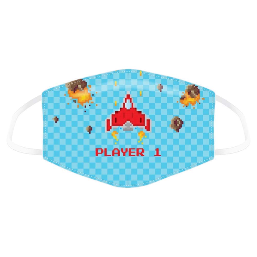 Puckator Reusable Face Covering - Non Medical Large Size Twin Pack (Game Over)