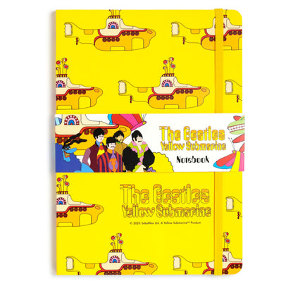 Puckator The Beatles Yellow Submarine Recycled Paper A5 Notebook - School Teacher Student Homework Study Planner Notepad - Collage University Essentials Journals Planners Jotter Uni Gifts Stationery