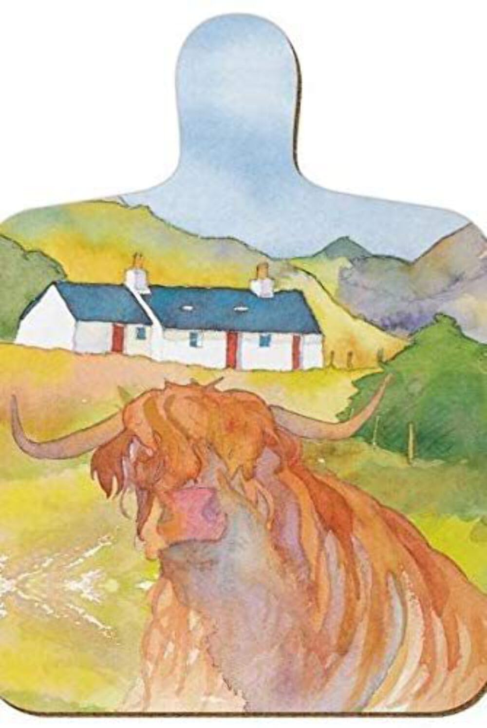 Emma Ball HIGHLAND COW MINI CHOPPING BOARD