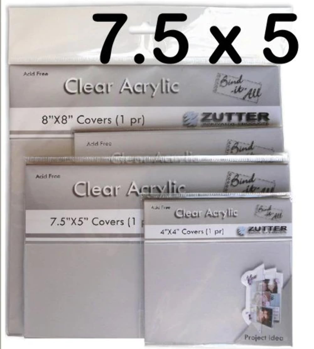 Zutter Innovative Products Zutter 2792 7-1/2 by 5-Inch Clear Acrylic Cover Pair