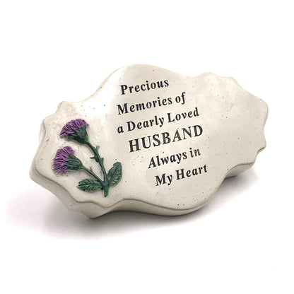 Husband memorial remembrance Thistle Graveside Ornament