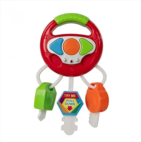 HTI Tiny Tots My 1st Keys Chain Set- Fun Sounds & Flashing Lights- Early Learning Toys