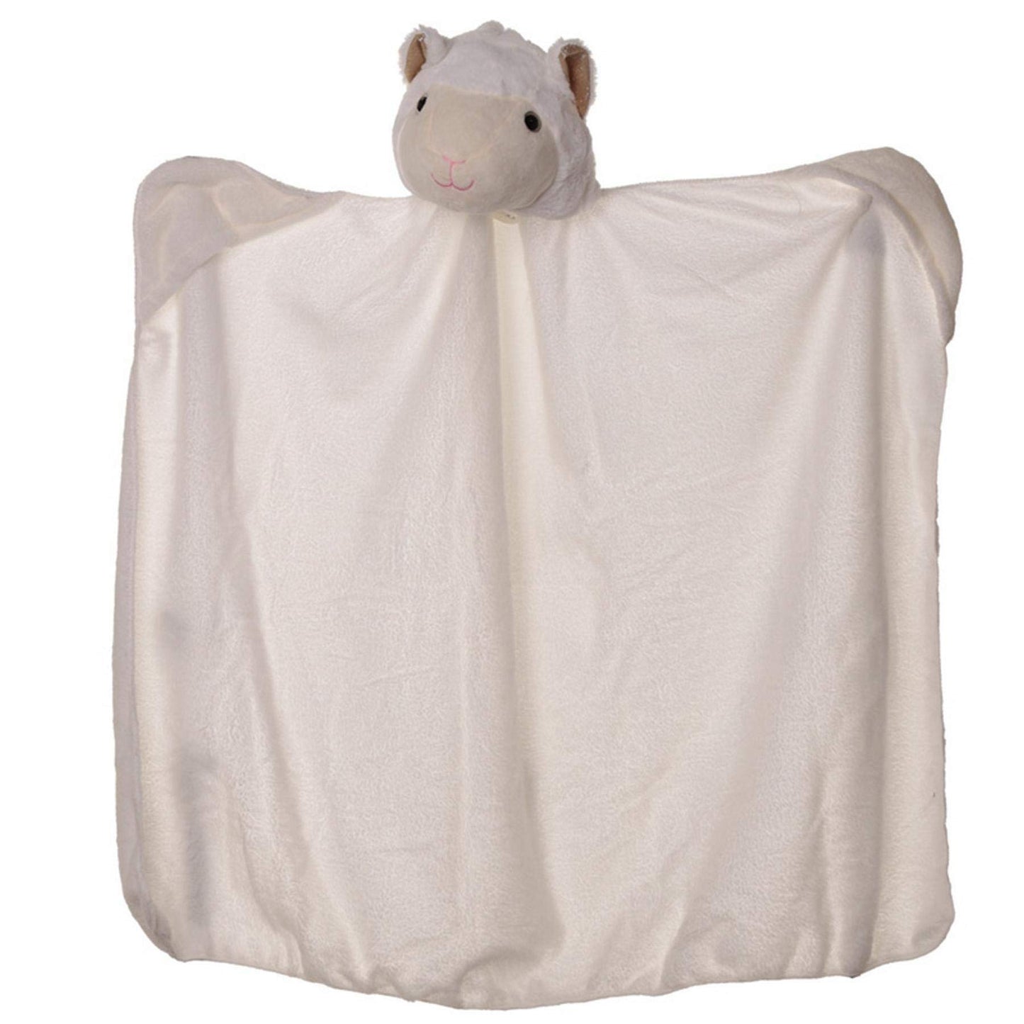 Plush White Llamapalooza Wearable Blanket