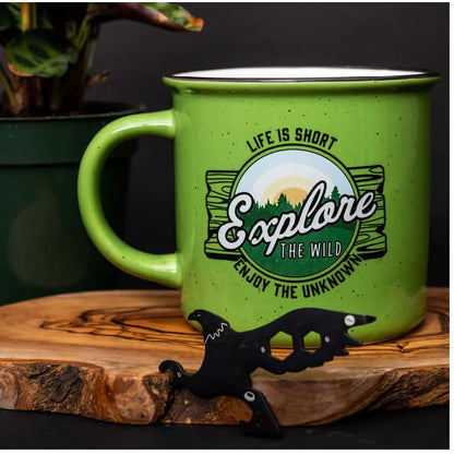 Oak Patch Gifts Get Outdoors Collection - Explore The Wild Coffee Mug, Ceramic, 14 Oz