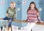 Knitting Pattern Childrens Long Sleeve Jumper and Hoodie in Fjord DK 5650 King Cole