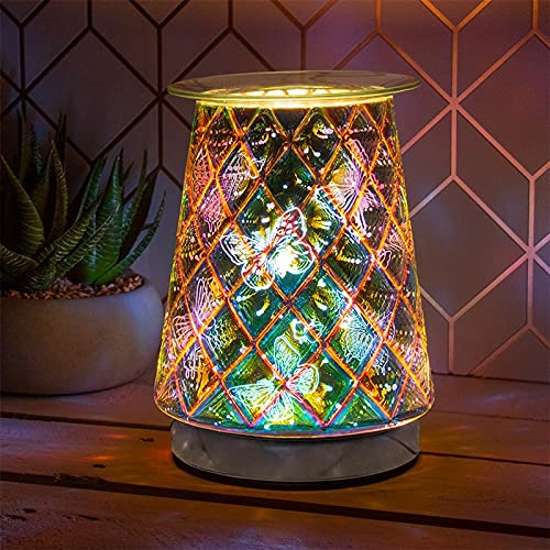 Aroma 3D Butterfly Touch Sensitive Lamp Oil Wax Melt Fragrance Electric Lamp