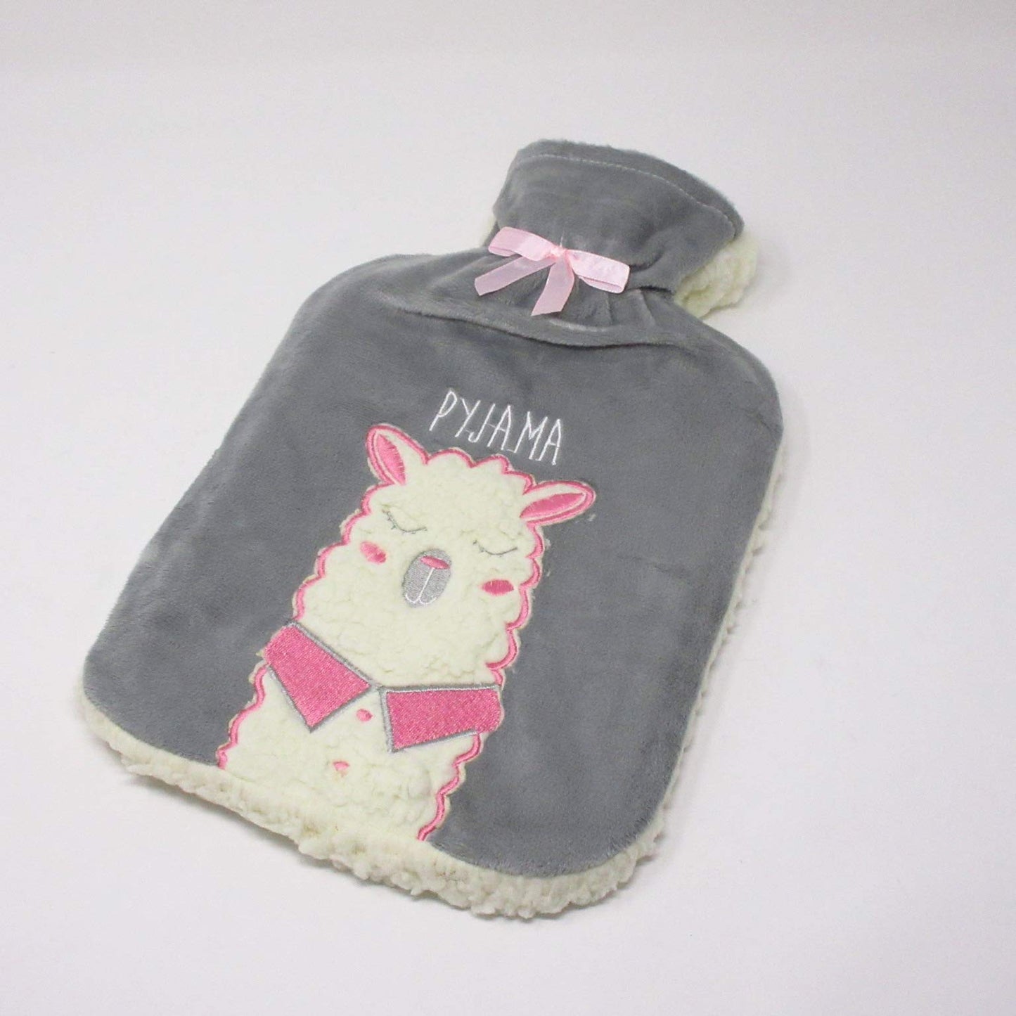 Country Club Thick Sherpa Fleece 2 Litre Hot Water Bottle (Pyjama)
