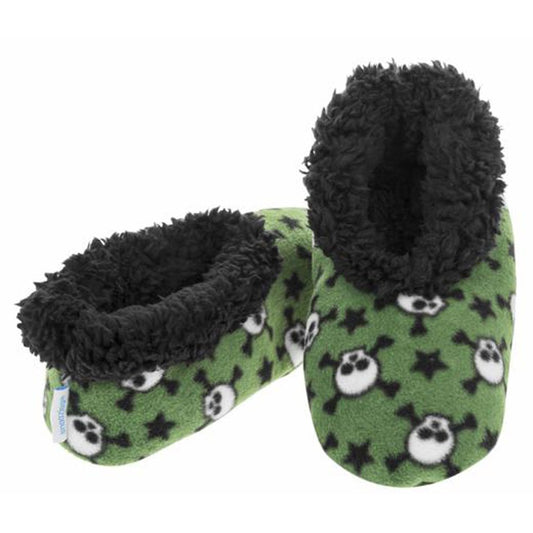 Boys Size 12 - 13 Fun Kids Snoozies Slippers Lightening Bolts