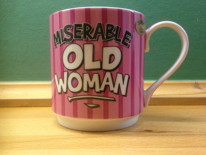 Grumpy Old Man & Miserable Old Womam Set of 2 mugsC211