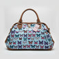 miss k vintage collection deisgner tote bag butterfly light blue design