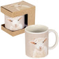 Design By Violet Ceramic Animal Mug in Gift Box – 350ml Countryside Mug for Easter, Gifting, Christmas and Birthdays