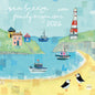 The Gifted Stationery Monthly Wall Calendar - By the Sea Family Organiser