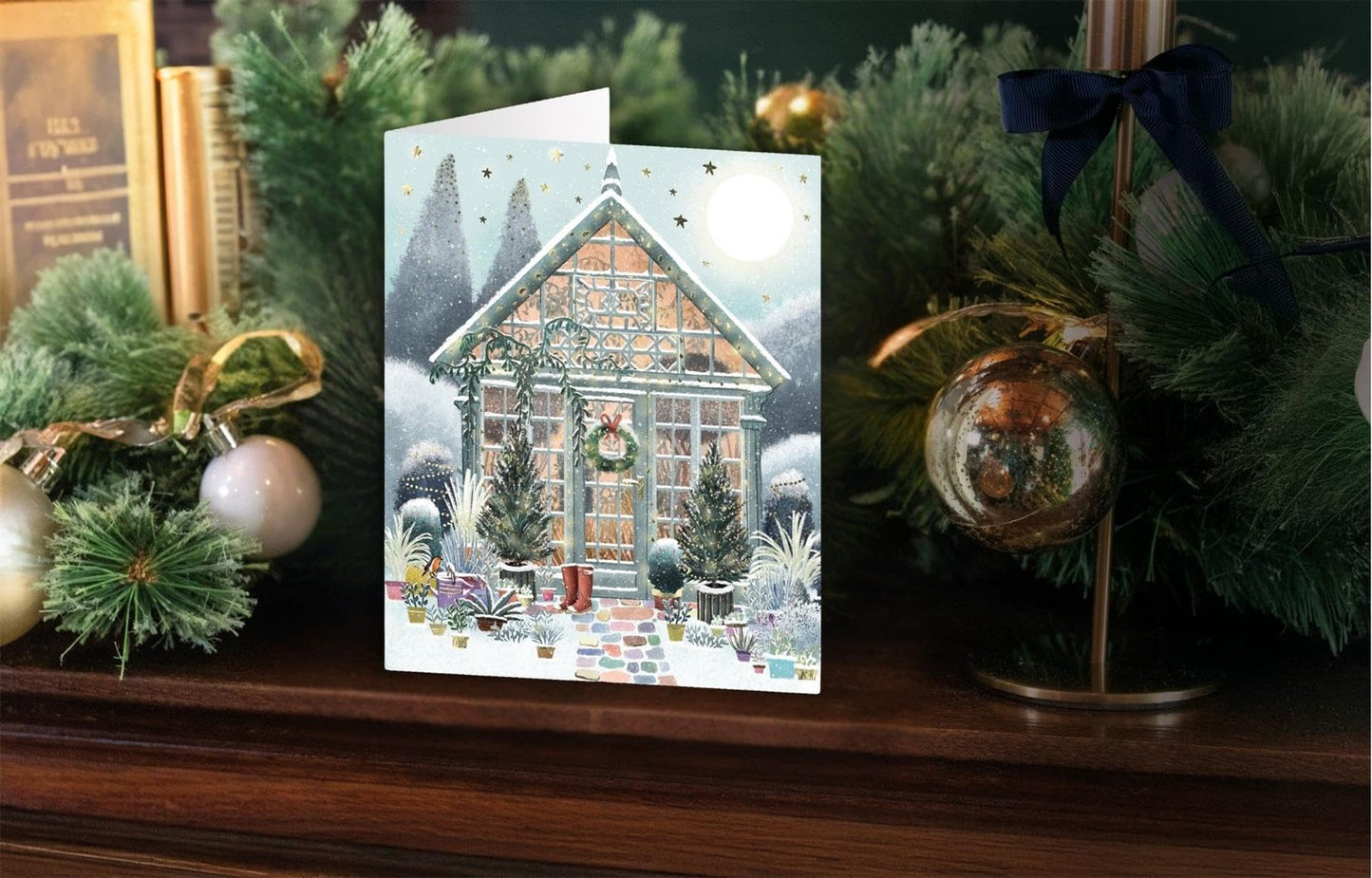 Tom Smith Boxed Christmas Cards Pack - 15 Luxury Xmas Cards with Envelopes and Seals - Recycled Eco Friendly Christmas Card Set