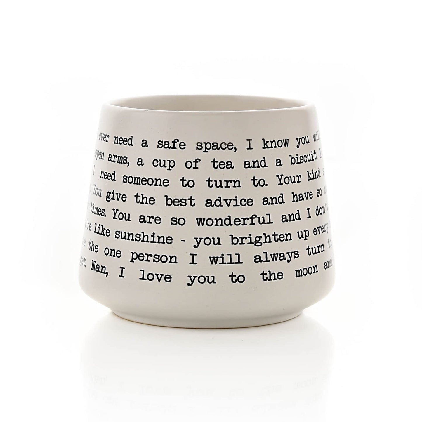 Widdop and Co Stoneware Mug with Sentiment Wording - Nan