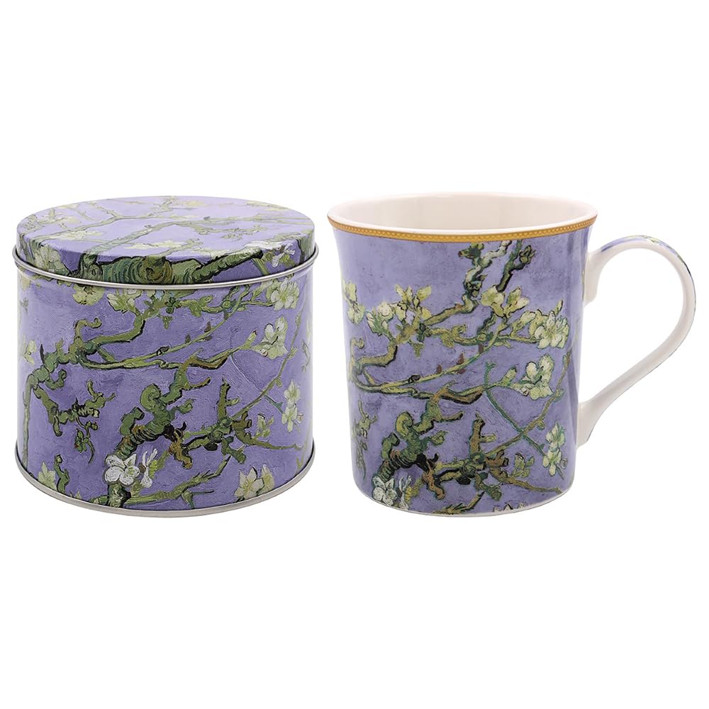 Lesser & Pavey Van Gogh Almond Blossom Ceramic Mug in Tin
