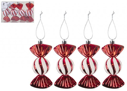 PMS 513725 Candy Cane Sweets Festive Red & White Christmas Decor,1pc Christmas Soft Treats for Kids, Perfect for Holiday Parties, Festive Christmas Decoration