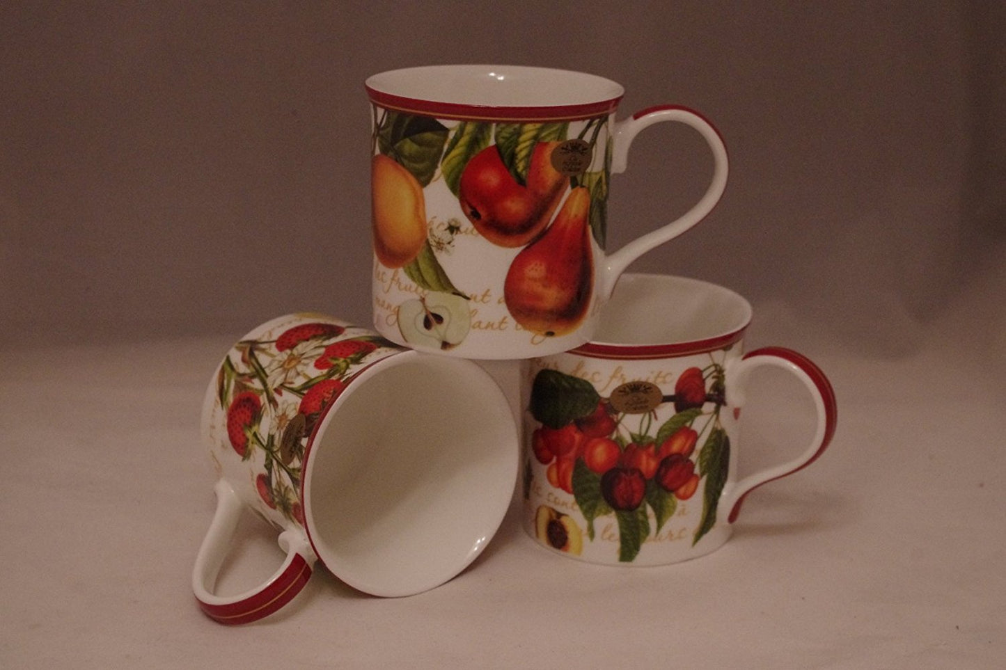 Fine China Tea Coffee Mug  Fruit Garden Design lp300   x1 at random