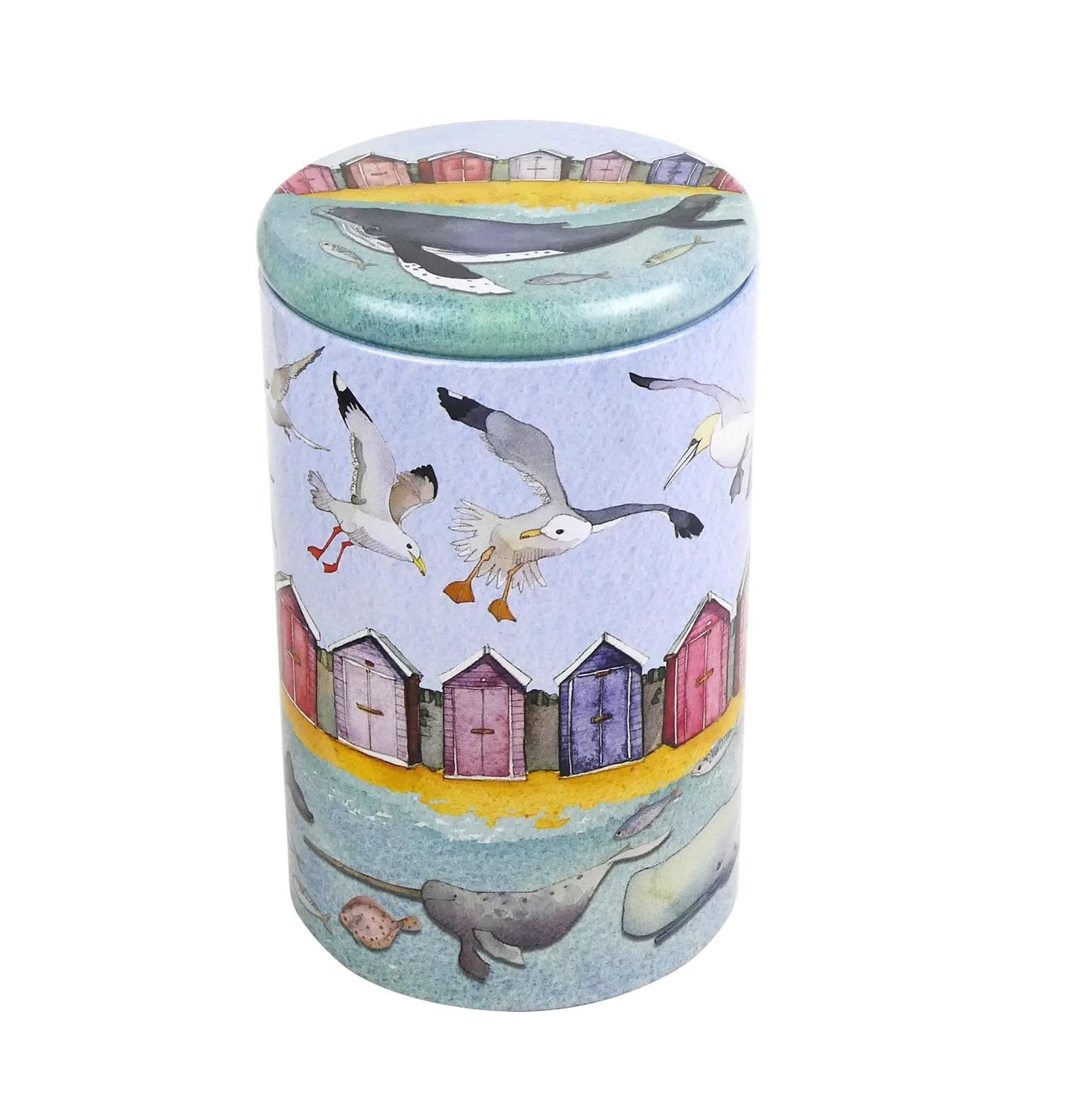 Emma Ball Sea Life - Under the Sea- Tall Round Caddy Storage