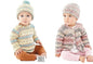 King Cole 5846 Knitting Pattern Baby Sweater Cardigan and Hats in Drifter for Baby DK