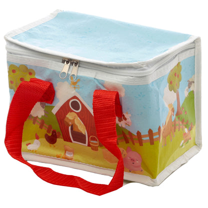 Puckator Woven Cool and Lunch Bag with Bramley Bunch Design - Insulated Lunch Bag for Women Men Children - Lunch Box Bag for Work & School - Beach & Picnic Accessories - Childrens Lunch Box Cool Bags