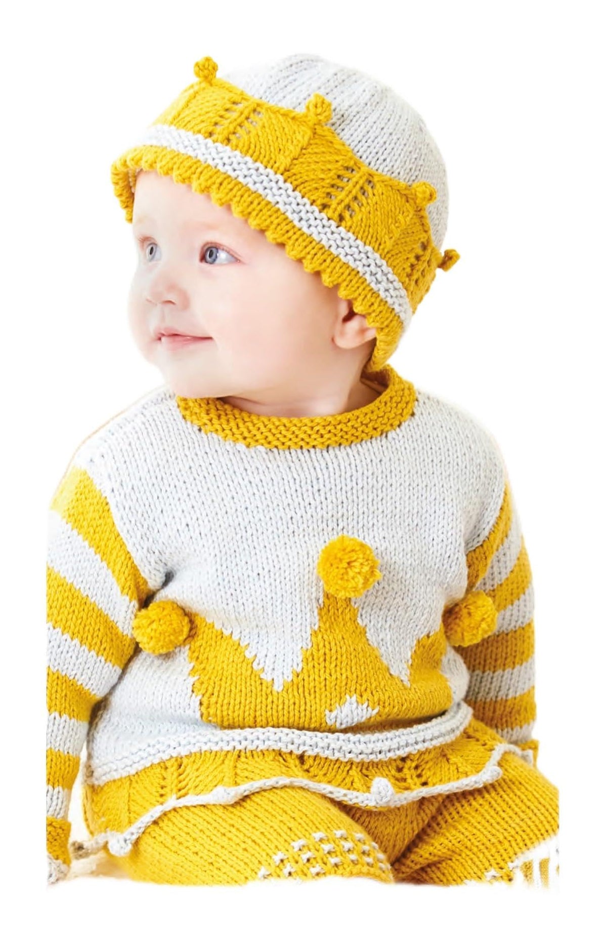 King Cole Baby DK Knitting Pattern Coronation Play Suit Cardigan Sweater & Shorts (6022)