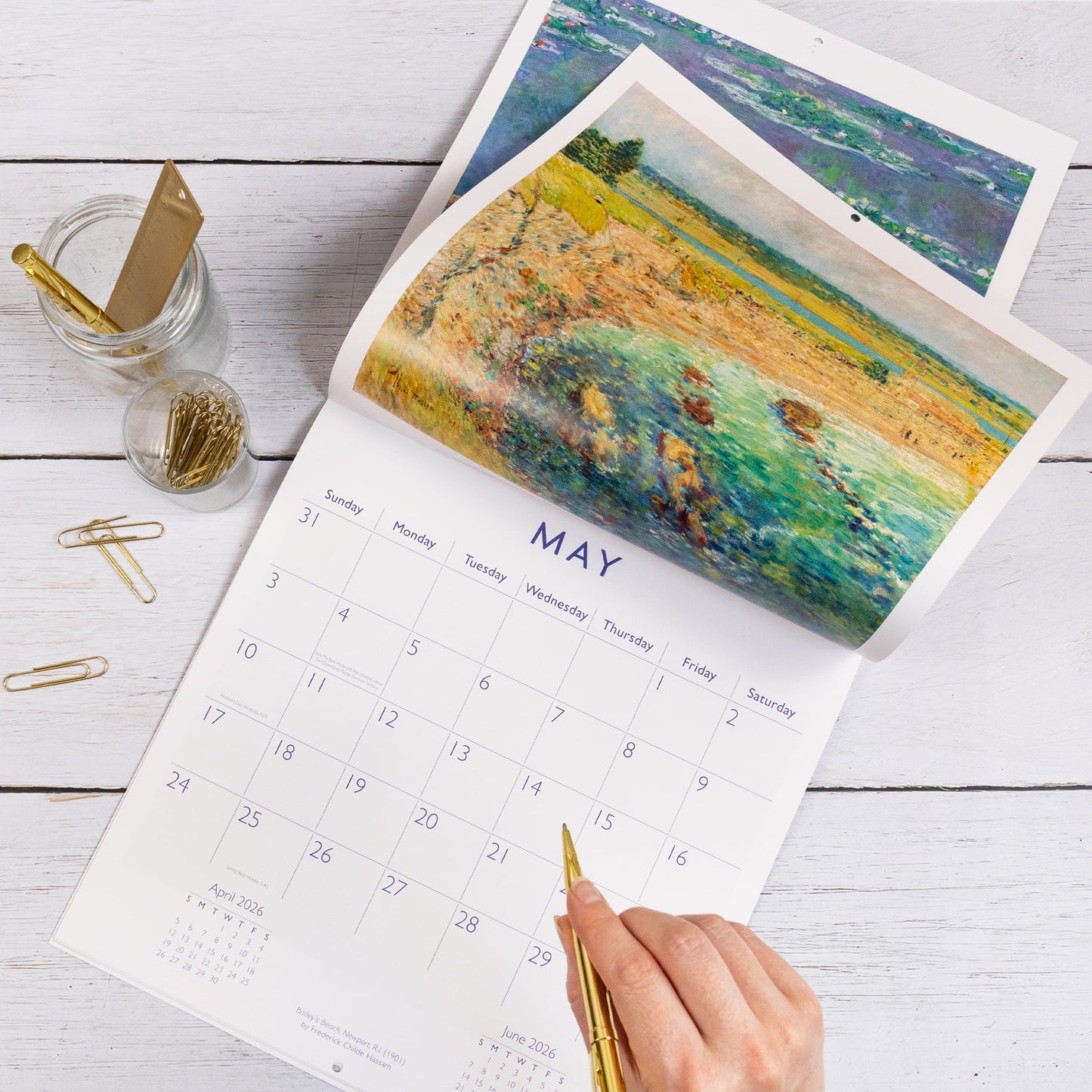 Fine Art 2026 Square Wall Calendar | Monthly Planner with Masterpieces by Van Gogh, Monet, Degas, Renoir & More | Classic Art Wall Calendar